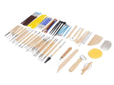 61Pcs Polymer Clay Sculpting Tools Exquisite Versatile Clay Carving Tools with Canvas Bag for V1294-YM0523-3118220076211