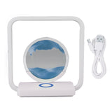 Moving Sand Art Desk Lamp USB Stepless Dimming 3D Dynamic Hourglass Sand Art Painting LED Night V1294-YM0901-3119230146312