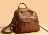 Womens Anti Theft Backpack, Waterproof Soft PU Leather Travel Daypack With Hidden Back Pocket For V1237-ZY-807-099