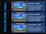 Smart Push-Up Bar with Counter & Timer Foldable Home Workout Board for Chest, Shoulders, Back & V1107-CS-FWCXLB