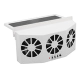 Solar Powered Car Cooler Large Wide Angle 3 Fans Deodorant Energy Saving Car Exhaust Ventilation Fan V1294-YM0716-3114220061411