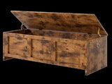 Levede Storage Bench Rustic Wooden Storage Cabinet CH1164-BR-AU