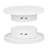 White Automatic 360&deg Rotating Display Turntable 3KG Load Bearing Electric Display Turntable Stand V1294-YM0703-3117230078812