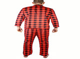 Mens Flannelette Pyjama Set 100% Cotton Long Sleeve Pants Soft Warm PJs - Red - XXL V563-JSPJ3-190-XXL
