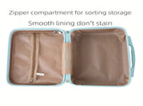 14 Inch Mini Makeup Case, Lightweight Cosmetic Travel Bag with Shoulder Strap & Zipper V1232-XSSNB007