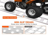 Aluminum Ramps, 1250lbs, Straight Ramp with Treads and Load Straps, Portable Loading Ramp for V952-ZZZ1250781222PF5MV0