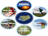 Emergency Shelter Kit with Survival Tent Mylar Blanket Sleeping Bag and Poncho for Camping and V1237-MS-912-058