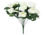 Artificial Roses with Long Stem Simulated Silk Flowers Real Looking Fake Roses Bouquet for V1294-YM0901-3115230060911