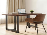 Table Legs, 740 x 450 mm Square T Shape Steel Furniture Legs, Modular Design, Easy Assembly, V952-ZTCFKFXTK281F1QMG001V0