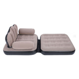Inflatable Sofa Bed Portable Foldable Thickened Flocked PVC Blow Up Couch Mattress for Home Travel V1294-YM0901-3116240012211