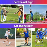 Everfit 3.6M Badminton Tennis Net Portable Volleyball Kit Adjustable Height SN-B-PB-BK