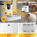 i.Pet Automatic Pet Feeder Dog Cat Camera Wifi Smart Food Dispenser Timer 7L APP PET-FEEDER-7L-VIDEO-WH