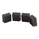 Furniture Riser 2 Inch Stackable TPU Square Desk Riser Heavy Duty Waterproof Anti Slip Black V1294-YM0714-3113210209411