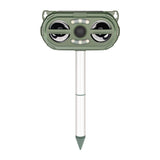 Solar Animal Repeller with LED Flash and Ultrasonic Deterrent - Outdoor Motion Sensor Pest Deterrent V888-ELOSUNG57351