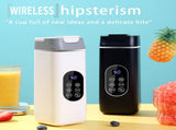 Black Portable Wireless 420ML Blender Bottle - 12-Blade Crushing Power, V888-ELOSUNG39697