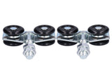 2Pcs Sliding Door Hanging Wheel Suspension Pulley Roller Glass Door Hardware Accessory V1294-YM0901-3114210065011