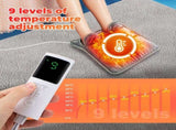 Electric Heated Foot Warmer for Men and Women, Feet Heating Pads Electric Feet Warmer with LCD V1192-AZ-W-0265