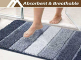 Bathroom Rugs,Ultra Soft Absorbent Bath Mat,Beige Non-Slip TPR Backing Stays in Place, Machine V1107-113-76917-NBL4
