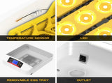 56 Eggs Automatic Incubator LED Hatching Digital Chicken Duck Poultry Hatcher AU V201-W12466585