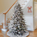 National Tree Company 2.3m Snowy Dorchester Pre-Lit Christmas Tree with 1198 Tips 112_NATSD75