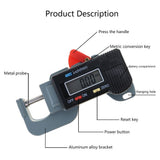 Upgraded Thickness Tester Portable Precise Digital Thickness Gauge Meter Metal Tester Micrometer V1366-AZ2-W-16906