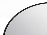 Yezi 60cm Wall Vanity Mirror Round Decorative Bathroom HD Glass Anti-explosion DECO1043-BK-60X60-AU