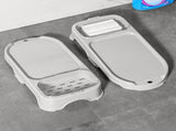 Mini Washboard 2 in 1 Portable Nonslip Plastic Washing Laundry Board with Soap Holder for Home V1294-YM0901-3117240222611