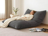 Artiss 3 in 1 Bean Chair with Filler Convertible Bean for Adults, Corduroy DIY Stuffed Bean BD-3IN1-GR-5FILLER