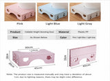Foldable Toilet Stool, NonSlip Bathroom Potty Step Stool Adults & Kids, Portable Squat Stool V1188-MS-730-035