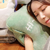 Travel Blanket and Pillow Set Multifunctional Plush Cute Animal Hand Warmer Blanket Pillow for V1294-YM0706-3117230223511