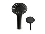 Cefito 4.5" Handheld Shower Head Round with Wall Bathroom Mixer SHOWER-A4-RO-BK-MIXER-RO