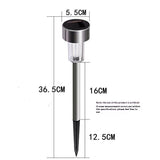 12PCS Solar Lights Outdoor Waterproof, Stainless Steel LED Landscape Lighting Outdoor Solar Lights V1192-AZ-W-11418