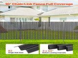 Bottom Locking Privacy Slats, Single-Wall Vertical Bottom-Locking Slats for Chain-Link Fence, V952-DBYSBTDBPE6FQ52L1V0