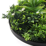 Flowering White Artificial Green Wall Disc UV Resistant 100cm V77-8880024