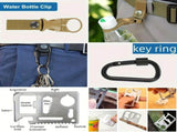 camping spoon, camping fork, multifunctional tool, outdoor dining, camping gear, 2-in-1 utensil, V1347-127-BLA-80008