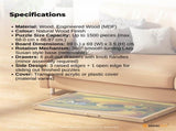 Social Hike Puzzle Board 1500 pcs - Rotating Tabletop with 6 Drawers and Cover V238-SUPDZ-41228508430416
