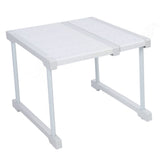 Expandable Cabinet Shelf Carbon Steel ABS PP Closet Storage Shelf Cabinet Organizer Riser Rack for V1294-YM0901-3117240329311
