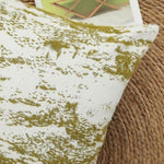 SOGA 50cm Throw Pillow White and Olive Green Deluxe Polyester Fiber and Cotton for Home Decor FRENCHCUSHION327