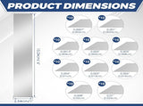 100-Pack 304 Stainless Steel Shim Stock, Burr Free Cutting Process, for Mechanical Calibration Door V1369-AZ3-W-12084