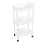 Bathroom Tower Shelf Plastic Freestanding Storage Rack Organizer Multifunctional Shelving Unit for V1294-YM0706-3112230061615