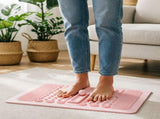 Soft Silicone Acupressure Massage Mat, Reflexology Pad with Rolling Massage Ball, Non V1366-AZ2-W-27723