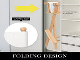 2X Director Movie Folding Tall Chair 76cm Beech WOOD HUMOR V274-FT-6015DC-WD2