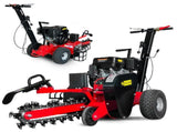 Ducar Trench Digger 457cc 18HP 4-Stroke Key Start, Petrol Trencher Machine TDG-GBT-150E-RD