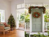 Christabelle Sable Fir Christmas 3pc Set 1.2m Potted Tree 61cm Wreath 2.74m Garland with Multic CMB-SENSF4P-WG
