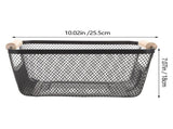 Farmhouse Style Wire Basket Set, Metal Mesh Rectangular Storage Organizer Bins, 11.8 x 7.1 x 4. Home V1369-AZ3-W-12989