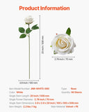 VEVOR 60 Pcs White Rose Artificial Flowers Realistic Bouquet for Xmas Home Decor V952-RZMGHSBS60PC37DSG001V0