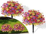 2/4PCS Artificial for Outdoor Indoor Garden Home Decoration, UV Resistant Faux Topiary Ball V1366-AZ2-W-11625