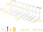 2 Pack Under Desk Cable Management Tray, White V178-34434