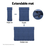 Weisshorn Self Inflating Mattress Camping Sleeping Mat Air Bed Single Pillow Bag CAMP-C-MAT-INF-BEE-S-BL