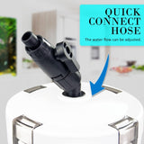 Aquarium External Canister Filter 400L/H V274-AQ-HW603B